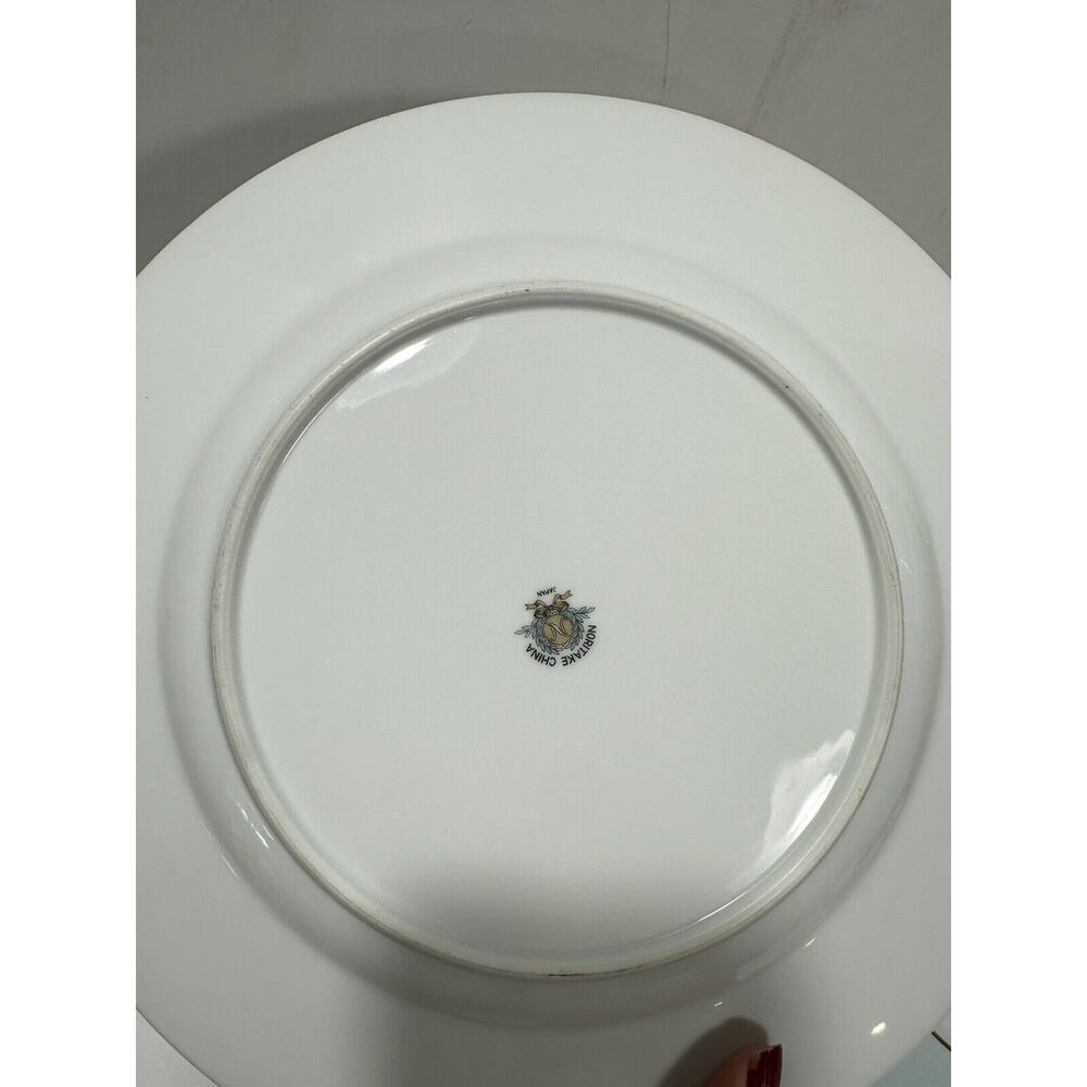 Set Of 3 Noritake Japan Dinner 11” Plate Flowers Pink Blue Gray Floral‎ Lot - Picture 7 of 8